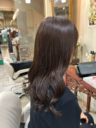 セミロング カラー 立石 タテイシのヘアスタイル
