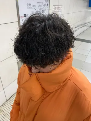 パーマ メンズ ネギシ アイナのヘアスタイル