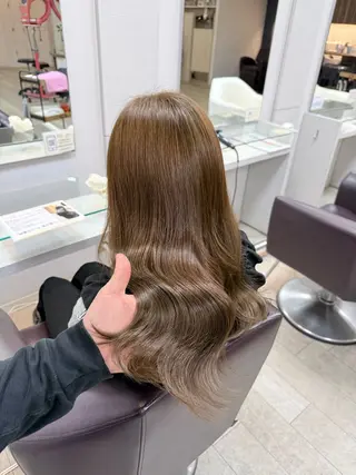 ロング 冨田 悠稀/ 髪質改善縮毛&カラーのヘアスタイル