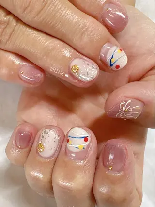 ネイル tRING* しいの木台のネイルデザイン