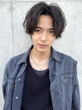 パーマ ヘアアレンジ メンズ 【公式】メンズ専門 🔥BLUCK渋谷店のヘアスタイル