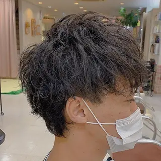 ショート パーマ メンズ Cecilhair なんば店    岩川のヘアスタイル