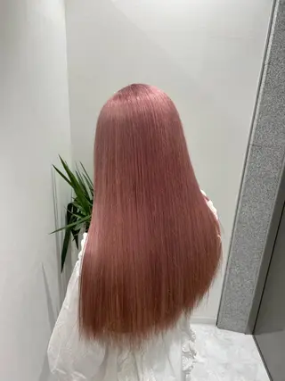 ロング カラー 透明感×似合わせ ピンクヘアsyuyaのヘアスタイル