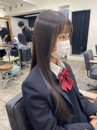 ロング カラー 水田吉亮/髪質改善/ 縮毛矯正/レイヤーのヘアスタイル