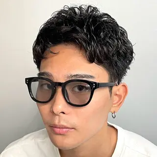 ショート パーマ ヘアアレンジ メンズ fifth 石川 凪のヘアスタイル
