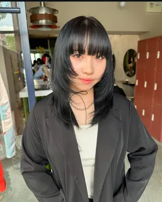 ロング 梅田デザインカラー 🌈🏆ヒノキのヘアスタイル