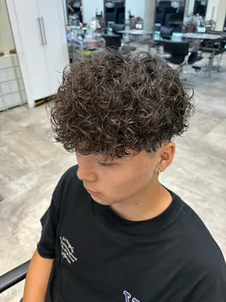 ショート パーマ 海外風パーマ カラー特化園田　楓莉のヘアスタイル