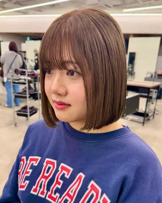 ショート カラー ヘアアレンジ 暖色/ショート/ボブ /hana🌸のヘアスタイル