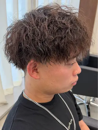 ショート パーマ メンズ メンズパーマ/矢場町 /NODE 下村透依のヘアスタイル
