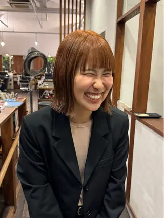 ミディアム カラー MOK大阪梅田店 Asahiのヘアスタイル