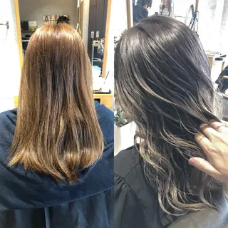 セミロング REVE 美容室のヘアスタイル