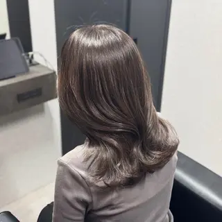 ミディアム カラー 髪質改善Ⅰ透明感 艶カラーⅠたつやのヘアスタイル