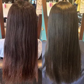 ロング カラー 安達 望のヘアスタイル