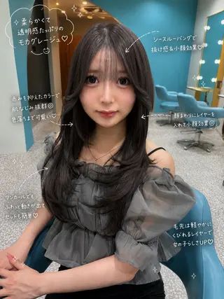 ロング 上谷 圭輝のヘアスタイル