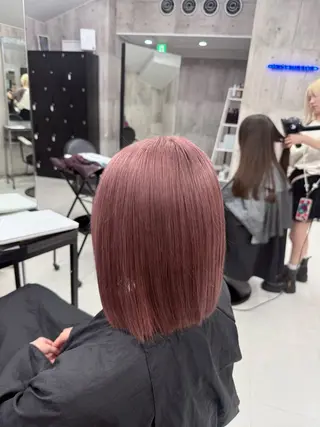 ミディアム カラー メンズ 原色、デザインカラー オタク美容師かずきのヘアスタイル