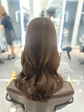 セミロング 顔周り/くびれヘア 韓国ヘア💕風間るなのヘアスタイル
