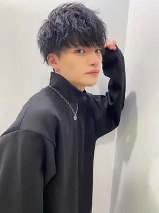 ミディアム カラー パーマ ヘアアレンジ メンズ キッズ メンズ特化美容師 aiの眉毛・アイブロウイメージ
