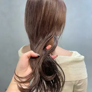 ロング カラー ヘアアレンジ 🎀レイヤー 透明感 カラーyuuri🎀のヘアスタイル