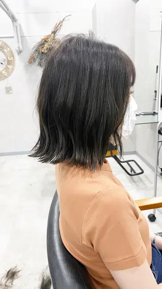 ミディアム カラー ⭐️ショート⭐️美髪 矯正⭐️水口陸のヘアスタイル