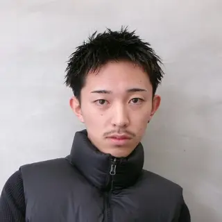 ショート パーマ メンズ 渋谷 メンズカット 佐伯 将のヘアスタイル