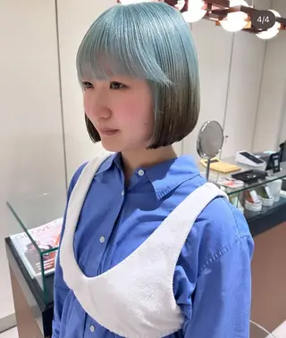 ミディアム カラー 🩵透明感カラー🩵 /表参道/うららのヘアスタイル