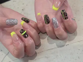ネイル 韓国/ワンホン/長さ 出しつけ放題🎀のネイルデザイン
