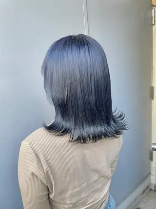 ミディアム カラー ベージュカラー💖 やすひろのヘアスタイル
