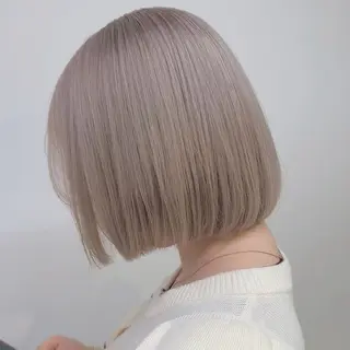 ショート カラー ヘアアレンジ 縮毛矯正🤍 ボブ/ HIKARIのヘアスタイル