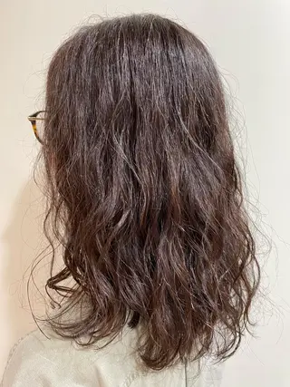 セミロング パーマ レイヤー/パーマ TAKUYAのヘアスタイル