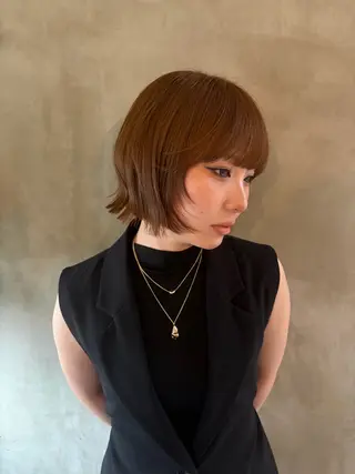 ショート カラー パーマ🌀 あきとのヘアスタイル