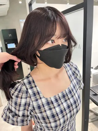 ロング 韓国レイヤーカット 髪質改善▫️水野有真のヘアスタイル