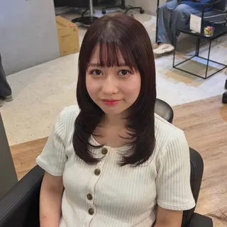 ミディアム The Ect心斎橋 ❤︎marina❤︎のヘアスタイル