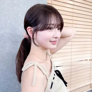 ミディアム 🎀レイヤーカット /艶カラー/なづなのヘアスタイル