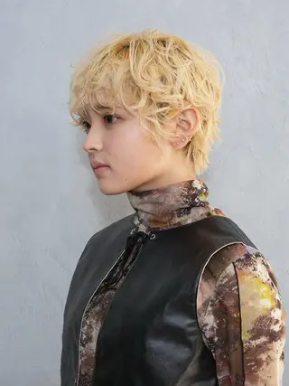 ショート パーマ 菅野谷 琉那のヘアスタイル