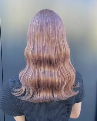 ミディアム カラー ヘアアレンジ 🕊️絹髪縮毛矯正✨ トップスタイリスト✨のヘアスタイル