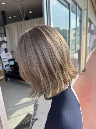 ミディアム カラー 吉田 剛のヘアスタイル