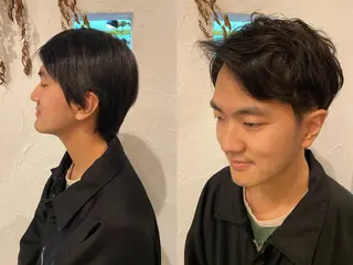 カラー パーマ メンズ 豊橋美容院 ソンリエのヘアスタイル