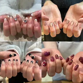 ネイル 韓国風🤍 イワサキ リコ🍒のネイルデザイン