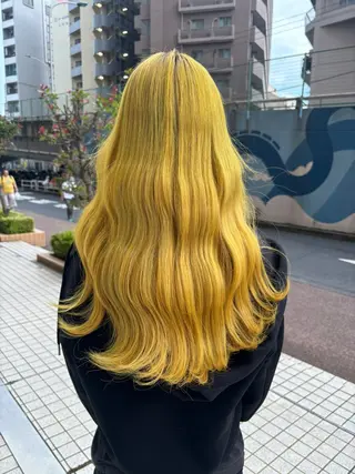 ロング カラー 香野 優子のヘアスタイル