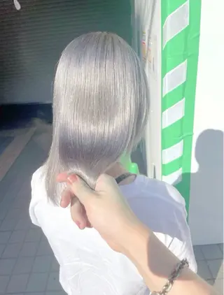 ミディアム 【韓国×ハイトーン】 🇰🇷SOGO🩶のヘアスタイル