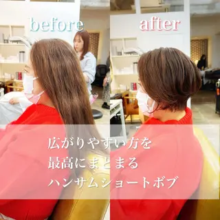 ショート 👑銀座ショート/ 絶壁補正/金子涼👑のヘアスタイル