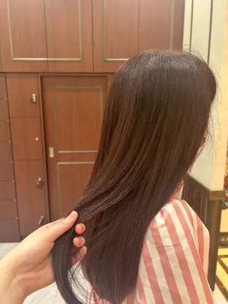 ロング カラー 野沢 碧のヘアスタイル