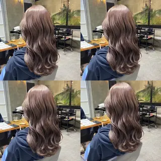 セミロング カラー 透明感カラー🌿 グレージュ🐺陽介のヘアスタイル