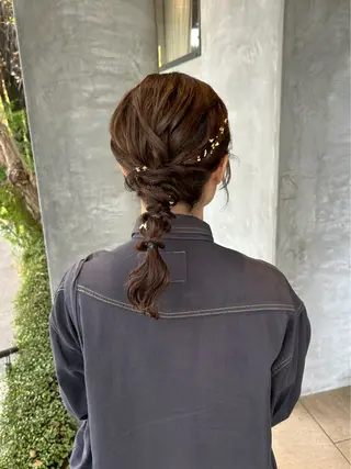 セミロング ヘアアレンジ lapis / soraのヘアスタイル