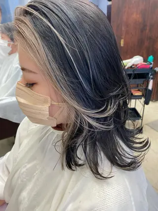 セミロング カラー 産休の為お休みです! 小島凜のヘアスタイル