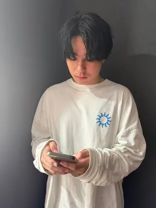 ミディアム パーマ メンズ ✨メンズ支持率no1 野上✨のヘアスタイル
