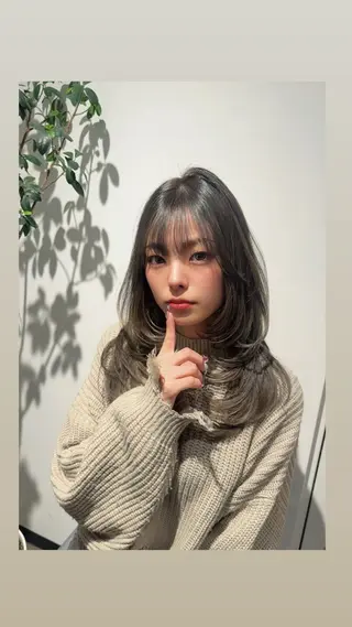 ロング カラー レイヤーカット/ 縮毛矯正🇰🇷早坂のヘアスタイル