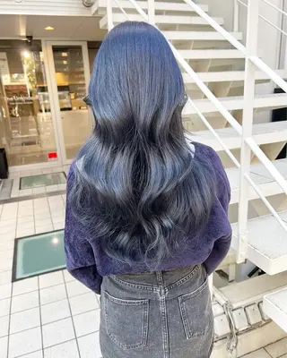 ロング カラー ハイトーン/ブリーチ 💙みずき💙のヘアスタイル