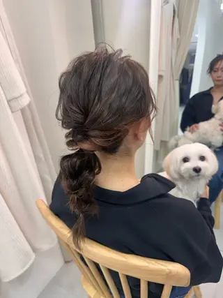 ヘアアレンジ ヘアセットメイク専門 ダーリンダーウィンのヘアスタイル