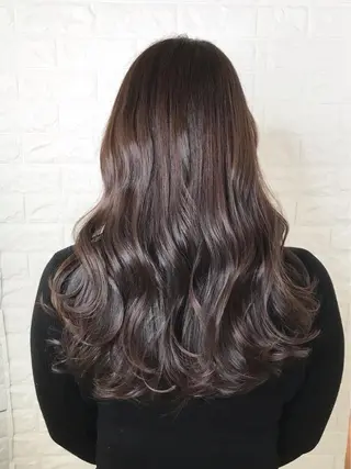 ロング カラー 髪質改善縮毛矯正 美容師✂️山崎竜二のヘアスタイル